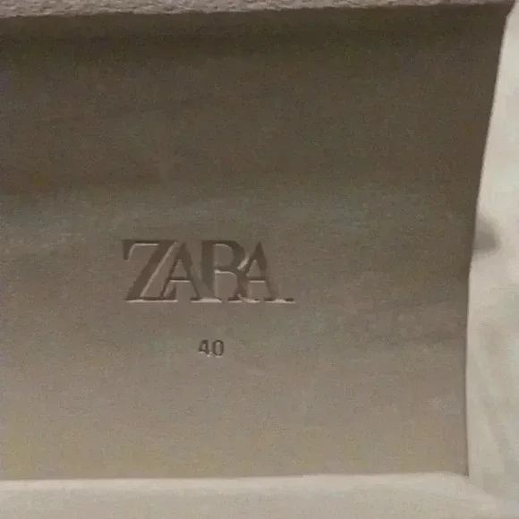 Zara Heeled Rubberized Ankle Boots Size 40 - Picture 7 of 8